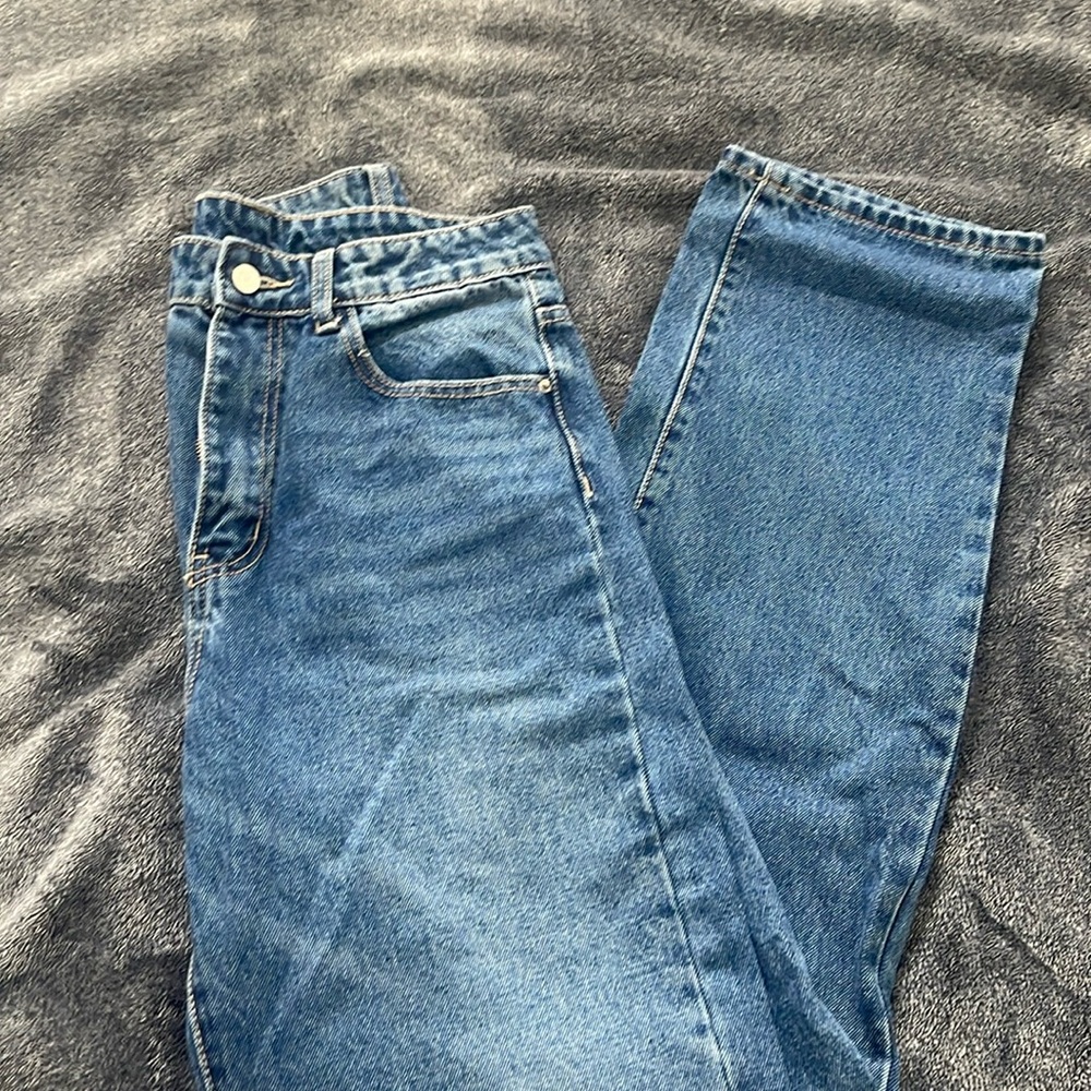 Straight leg mom jeans